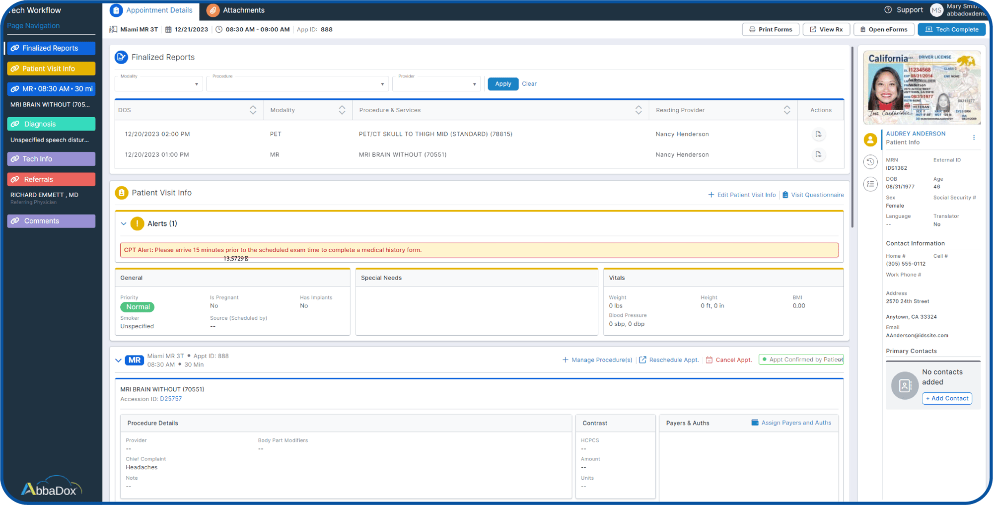 Technologist Workflow EDIT