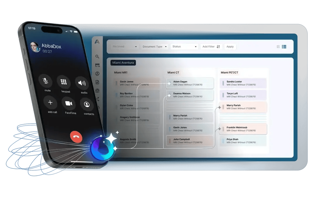 Voice AI scheduling call in progress with the booking it created