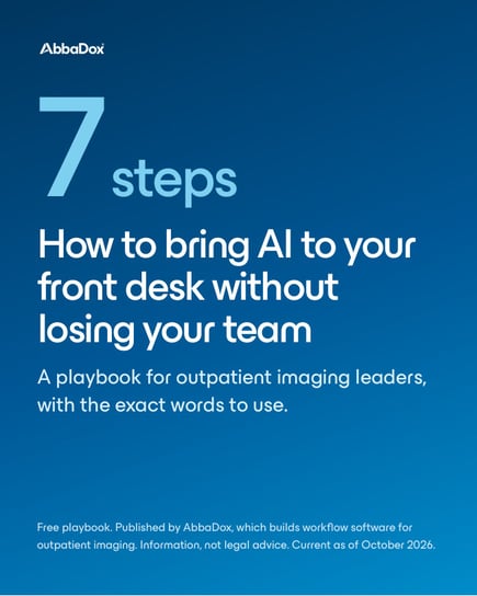 Cover: How to bring AI to your front desk without losing your team.