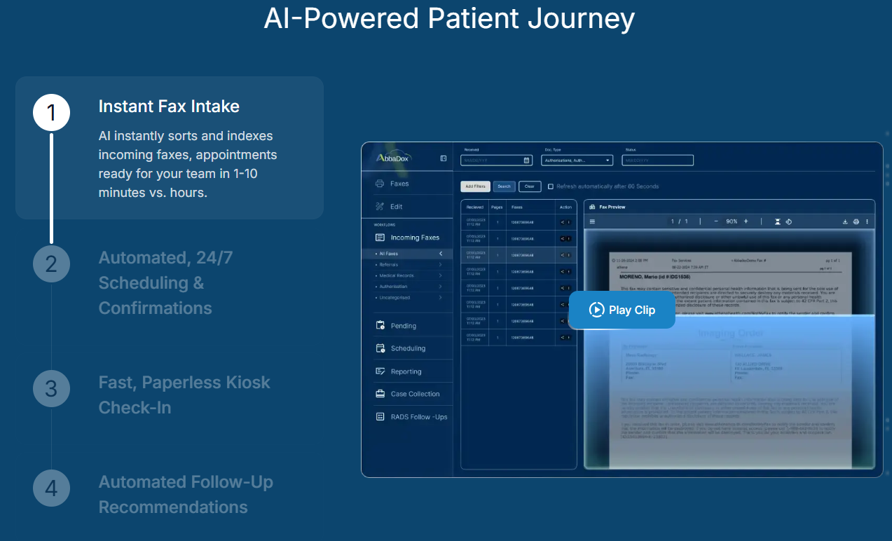 AI Workflows Purpose-Built for Outpatient Radiology | AbbaDox