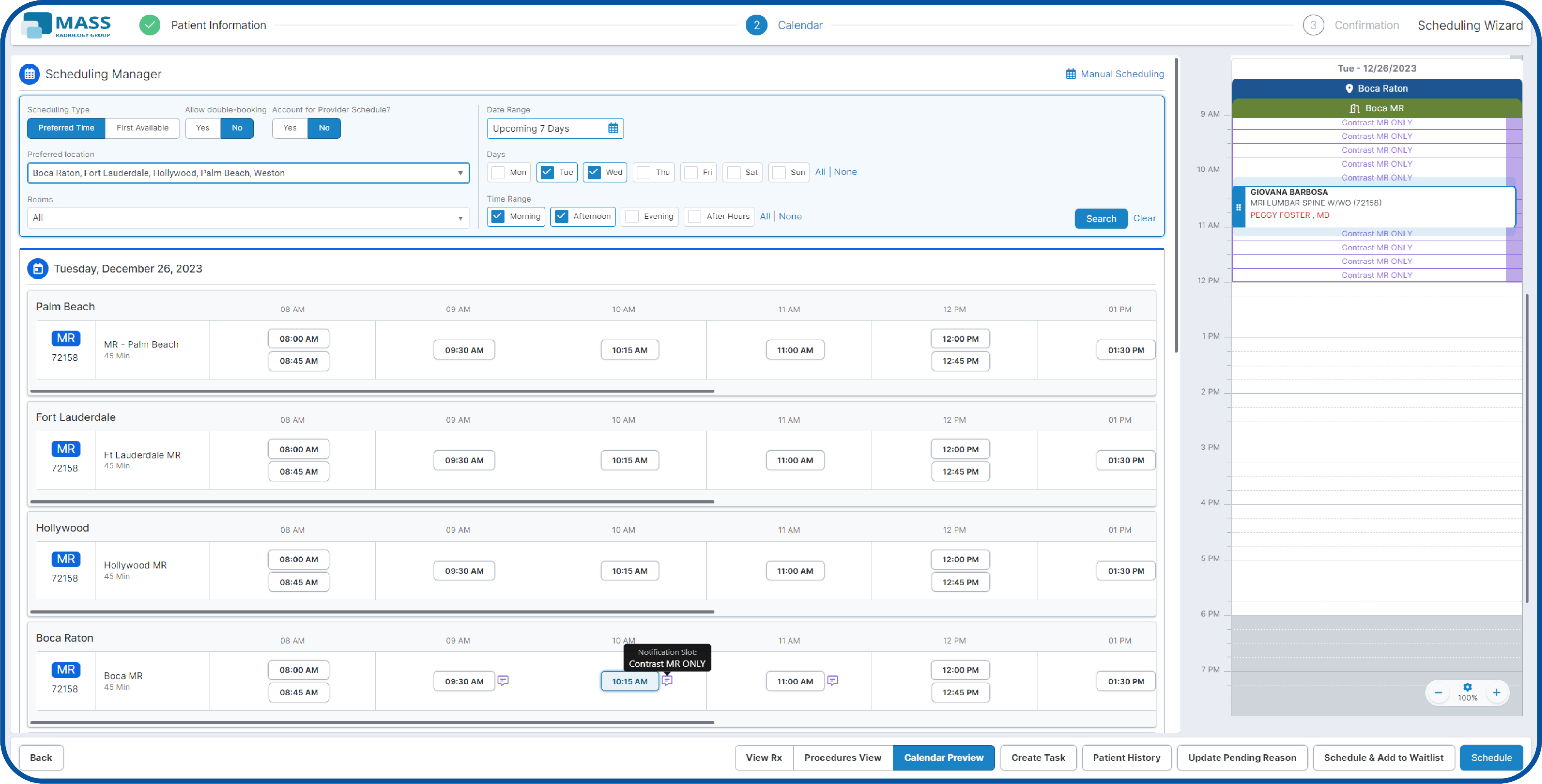 Scheduling Wizard EDIT