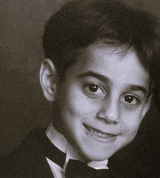 Adam Dagan as a child