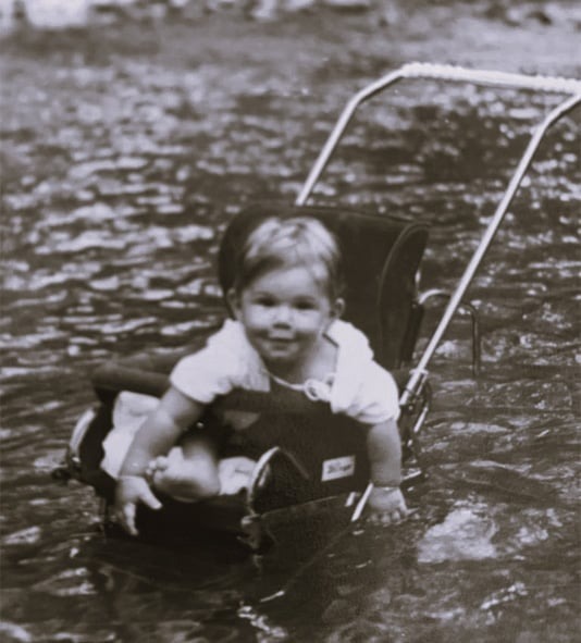 Gabriela De Leon as a child