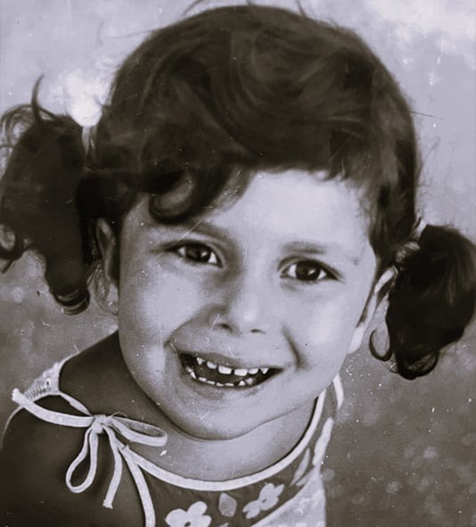 Ilana Zadov as a child