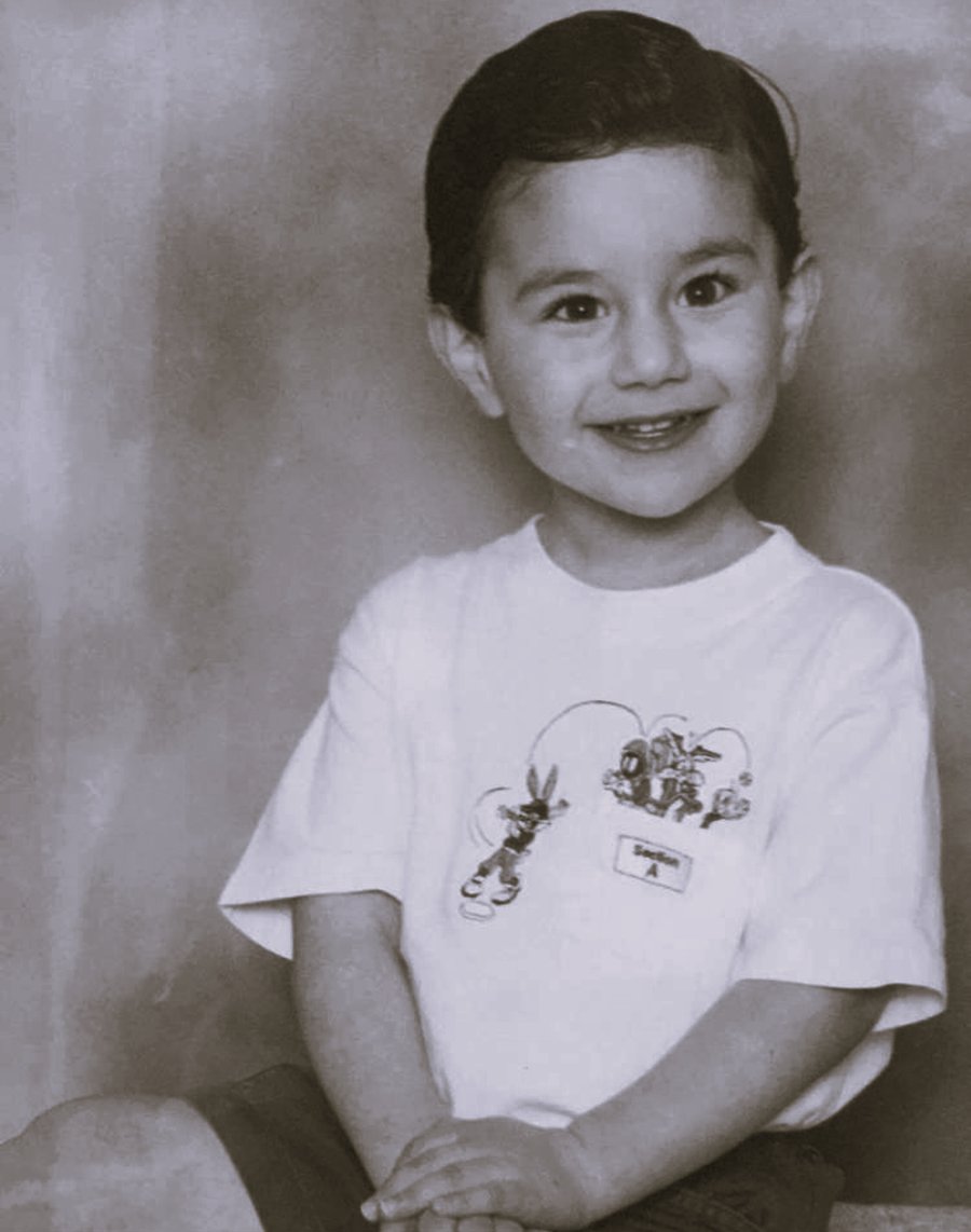 Paul Hoffman as a child