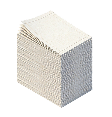 A tall stack of paper orders