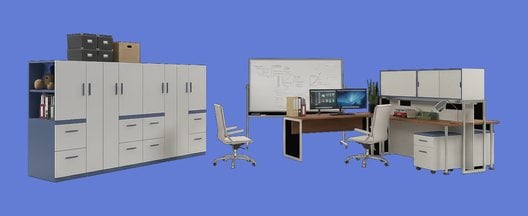 Illustration of the administration and back-office area in a multi-site enterprise imaging group