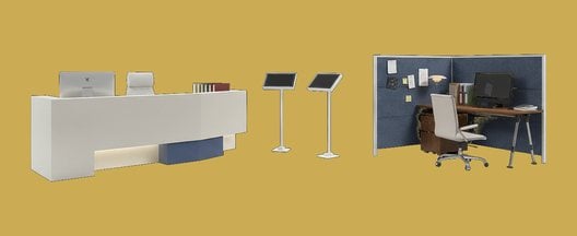 Illustration of the reception and waiting area in a multi-site enterprise imaging group