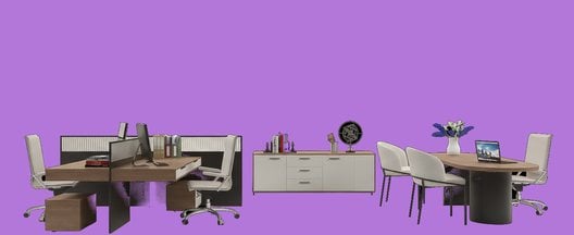 Illustration of the administration and back-office area in a solo or small-group imaging center