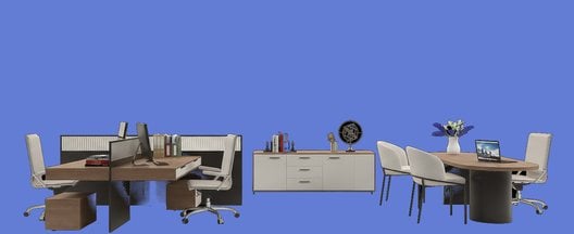 Illustration of the administration and back-office area in a solo or small-group imaging center