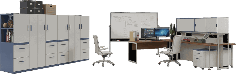 Illustration of the administration and back-office area in a multi-site enterprise imaging group