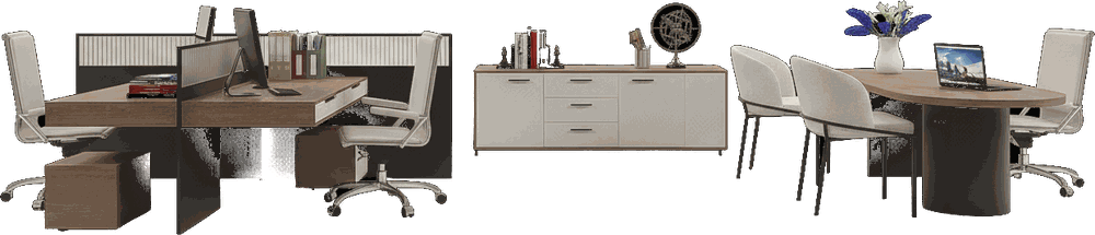 Illustration of the administration and back-office area in a solo or small-group imaging center