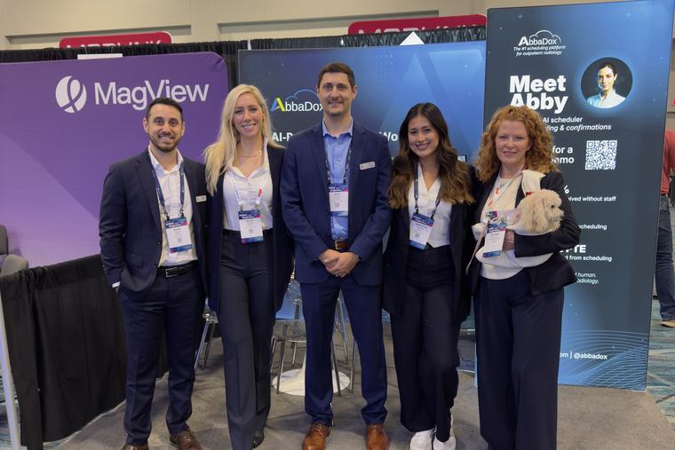 The AbbaDox team at the stand at the AHRA 2026 annual meeting in Orlando