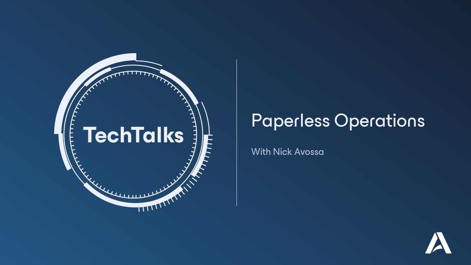Paperless Operations.
