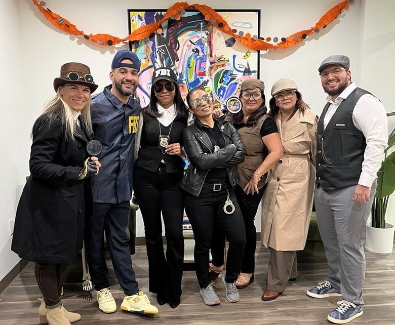 Members of the AbbaDox team in costume