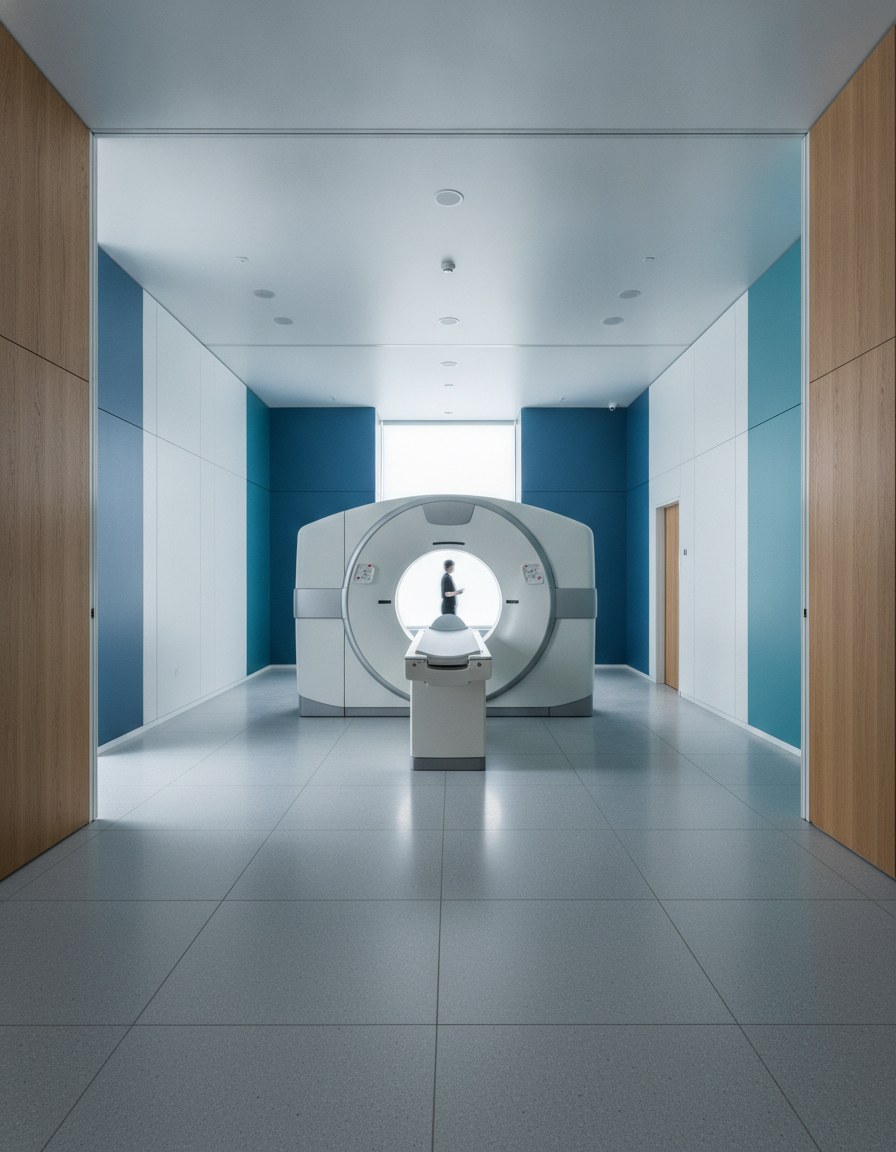 Wide imaging suite with a single scanner