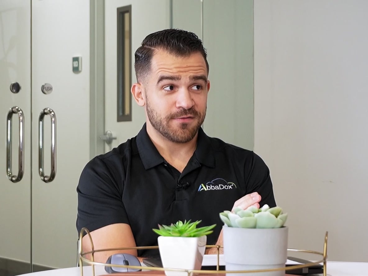 Rafael in conversation during the episode
