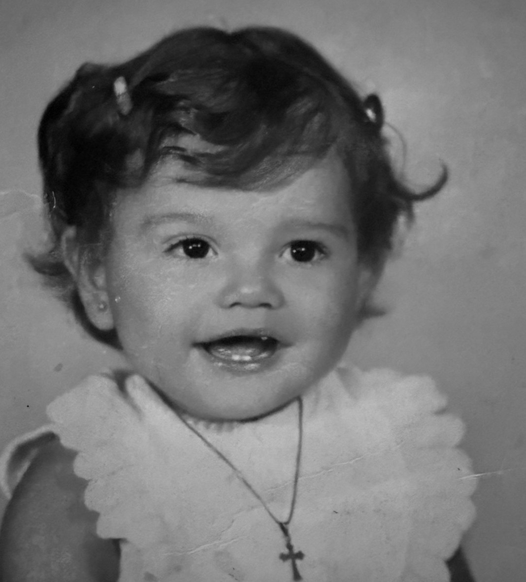 Ines Ponce as a child