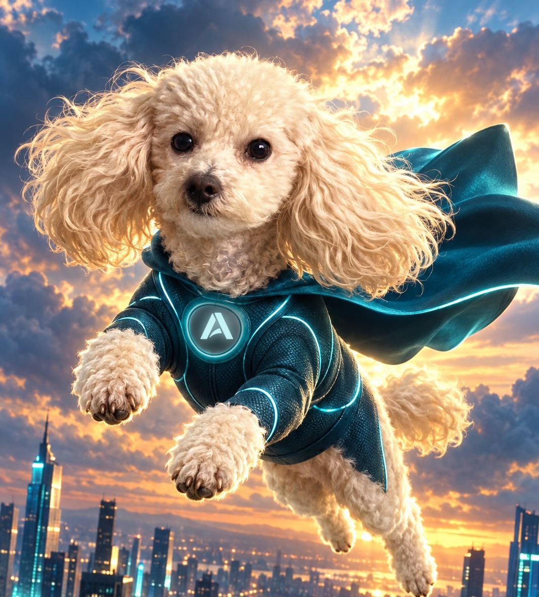Phoebe Valentine illustrated as an AbbaDox superhero