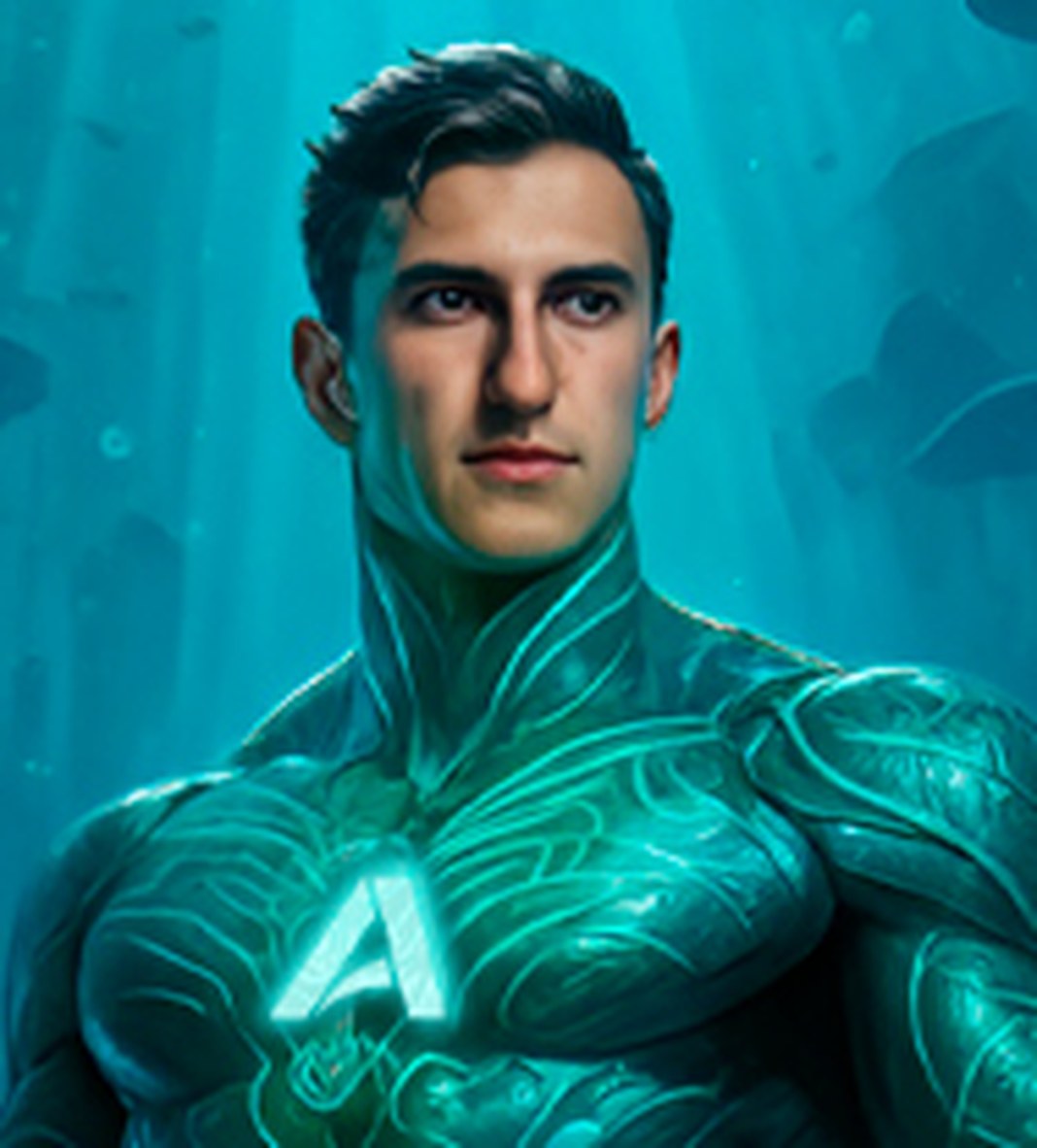 Terrence Kaiser illustrated as an AbbaDox superhero