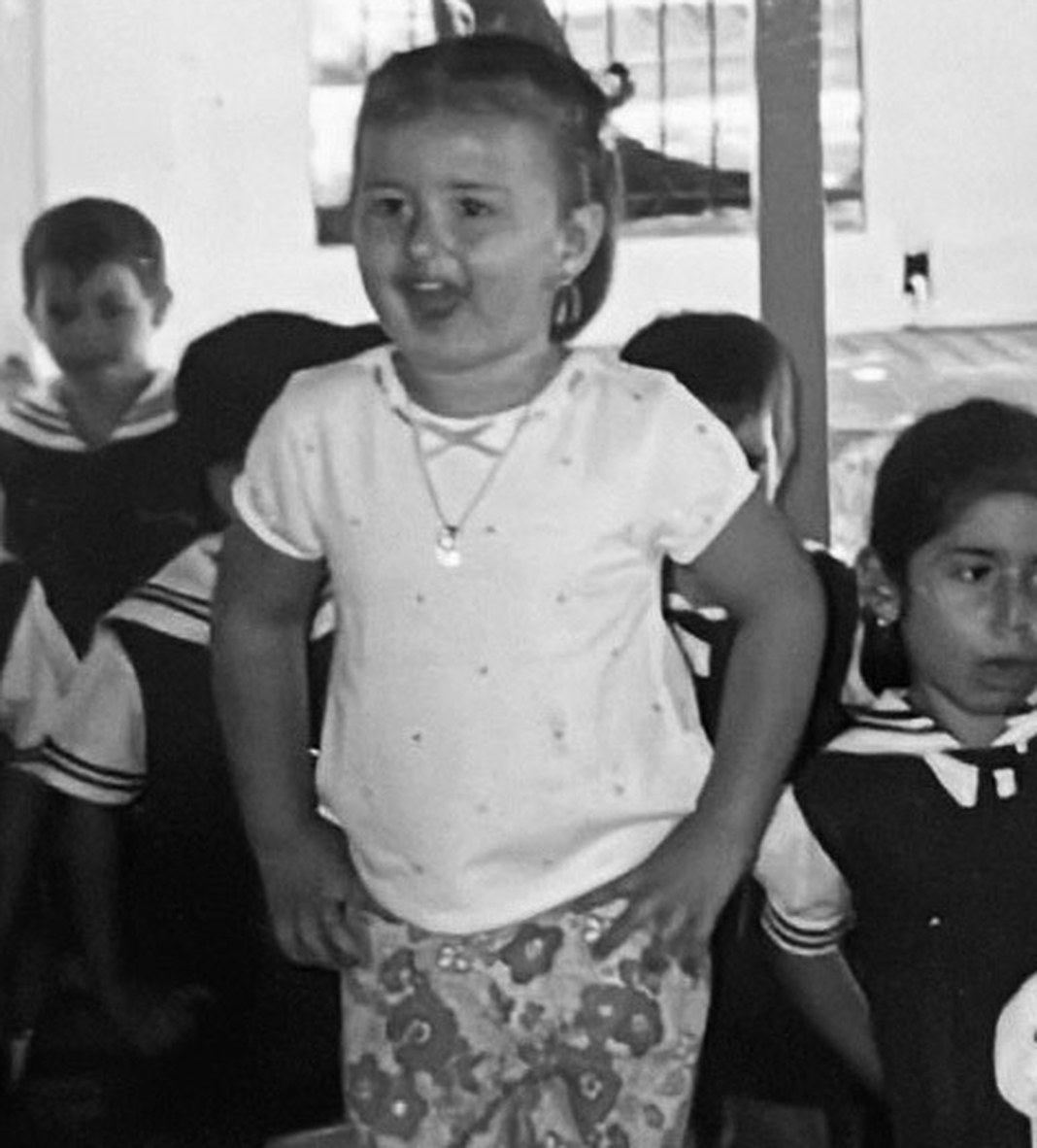 Valentina Pacheco as a child